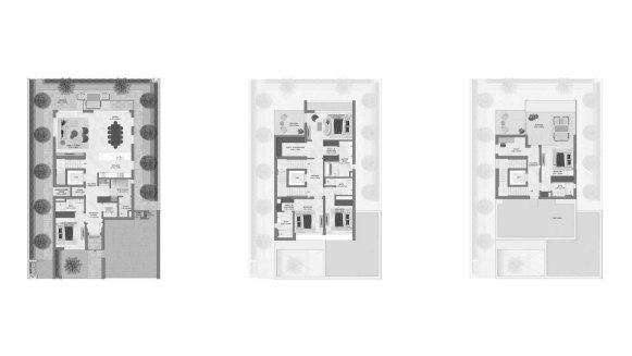 Villa floor plan, 5 bedrooms in Chevalia Estate 2 No. 11008 (2D)