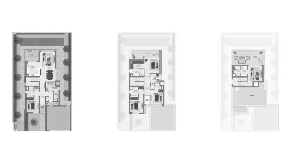 Villa floor plan, 4 bedrooms in Chevalia Estate 2 No. 11010 (2D)